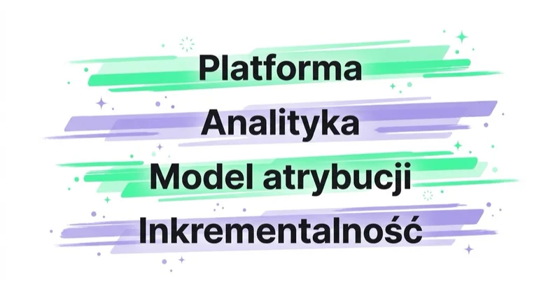 Cztery warstwy pomiaru: platforma, analityka, model atrybucji i inkrementalność.