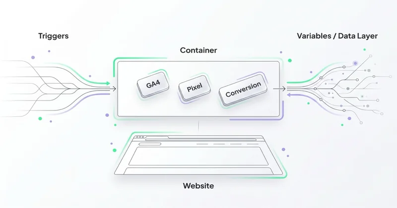 Architektura GTM: container, tagi, triggers, data layer