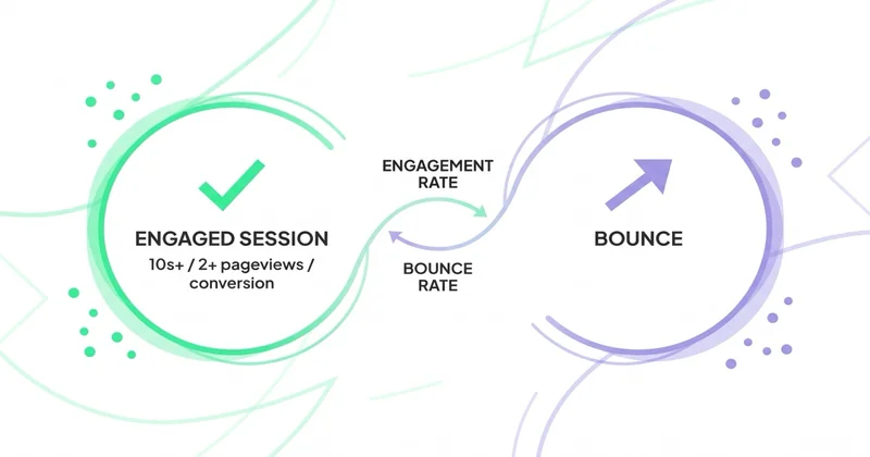 GA4: engaged session vs bounce