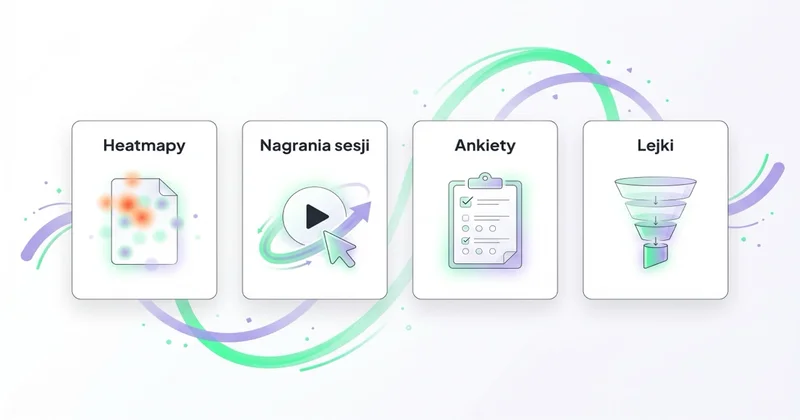 Funkcje Hotjar: heatmapy, nagrania sesji, ankiety, lejki