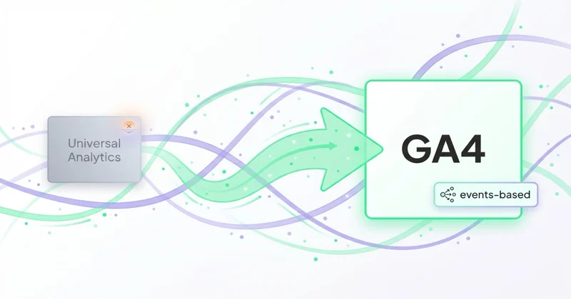 Tranzycja Universal Analytics → GA4 z markerem wyłączenia UA