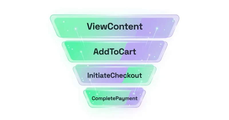 Lejek zdarzeń TikTok Pixel: ViewContent, AddToCart, InitiateCheckout, CompletePayment