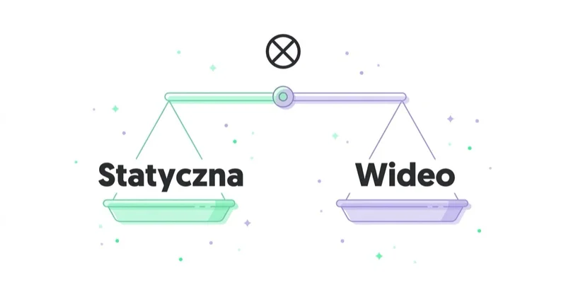 Diagram: statyk i wideo — brak jednego zwycięzcy.