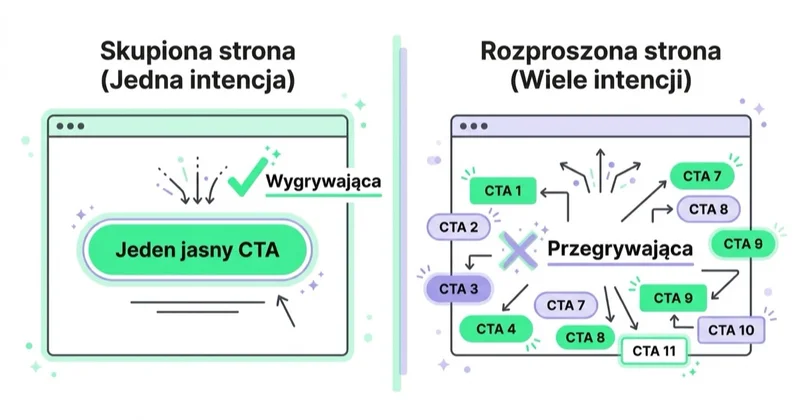 Diagram: jedna intencja na stronę.