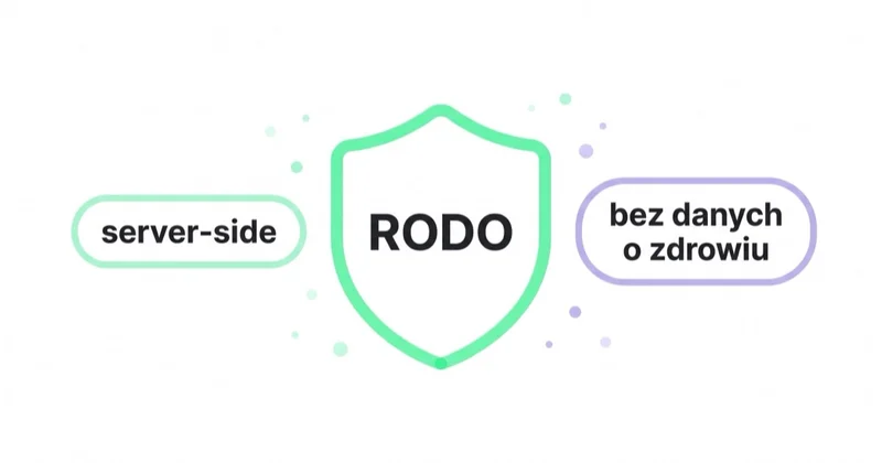 Pomiar zgodny z RODO: server-side, bez przekazywania danych o zdrowiu.