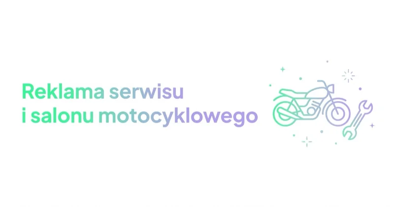 Reklama serwisu i salonu motocyklowego