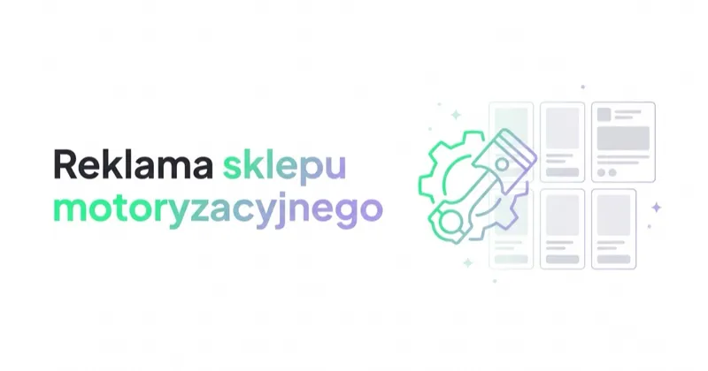 Reklama sklepu motoryzacyjnego i z częściami samochodowymi