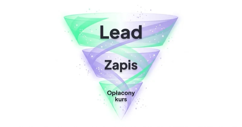 Lejek pomiaru szkoły jazdy: od leada, przez zapis, do opłaconego kursu.