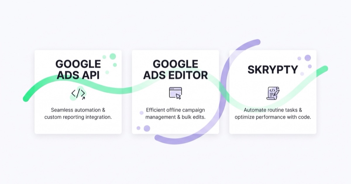 Porównanie Google Ads API, Google Ads Editor i skryptów oraz ich zastosowań