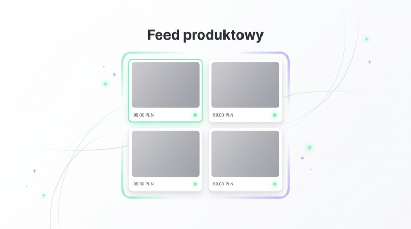 Schemat feedu produktowego — karty produktów z ceną